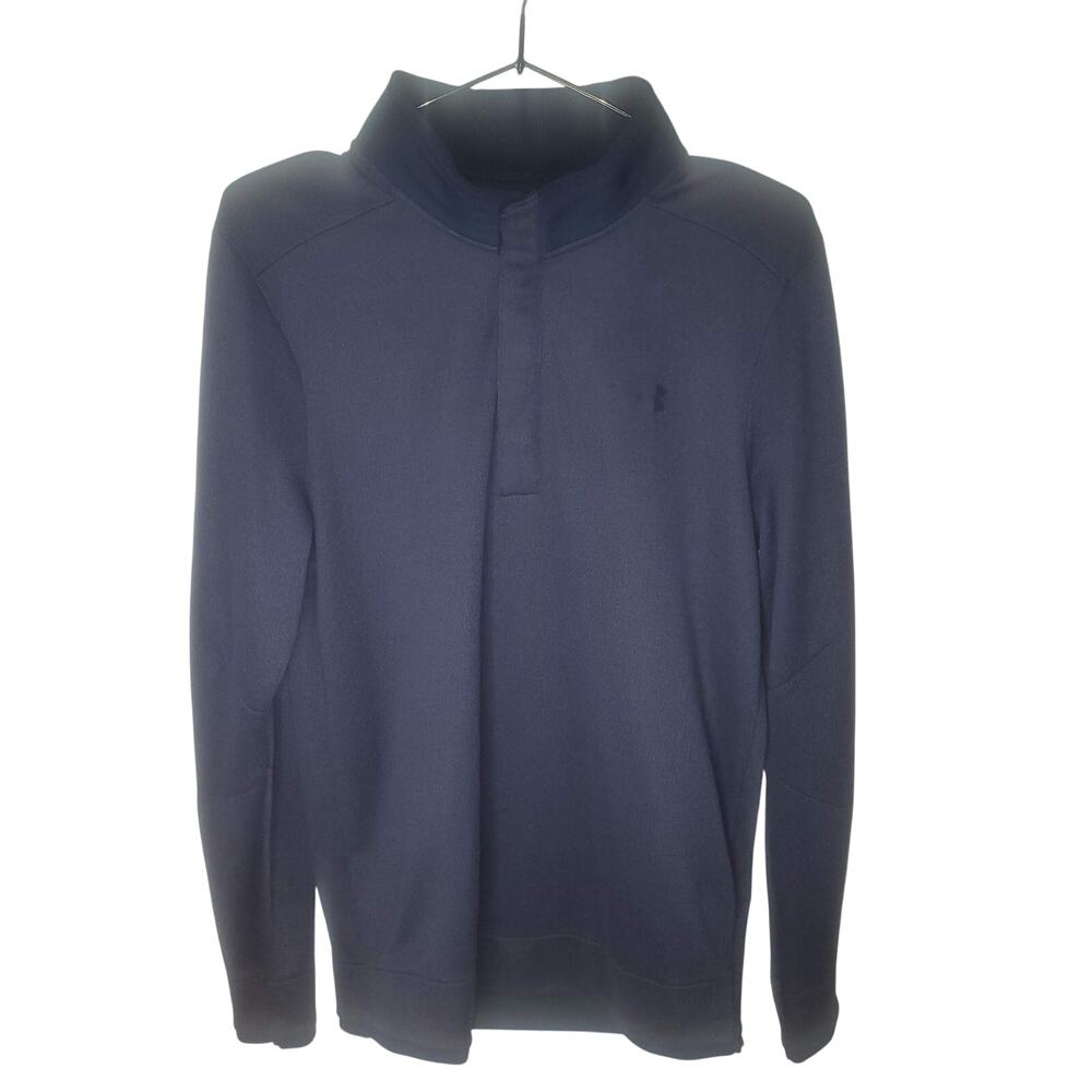 Under Armour Golf Men’s ColdGear Storm Blue Snap Henley Pullover Sweater Size S